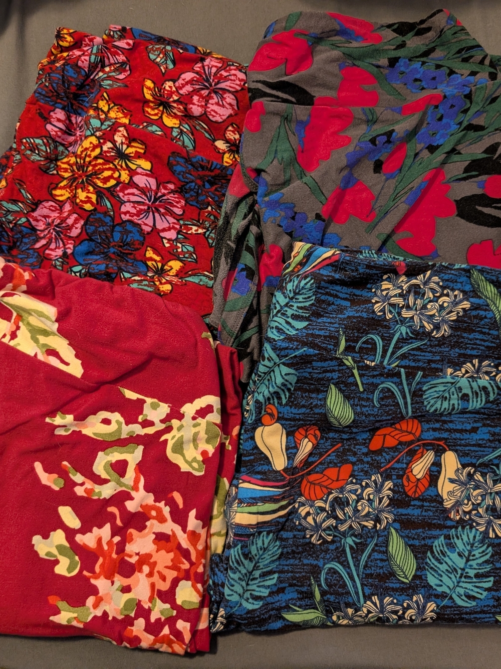 LuLaRoe TC Floral Leggings - Lot Of 4 Pair
